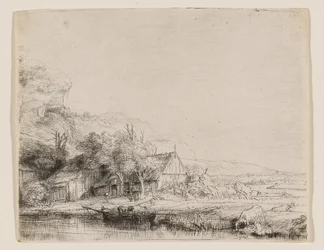 Landscape With a Cow Drinking