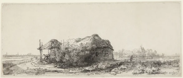 Landscape with Cottages and a Hay Barn