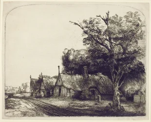 Landscape with Gabled Cottages beside a Road, 1650