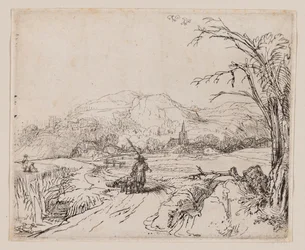 Landscape with Sportsman and Dogs