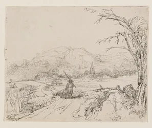 Landscape with Sportsman and Dogs