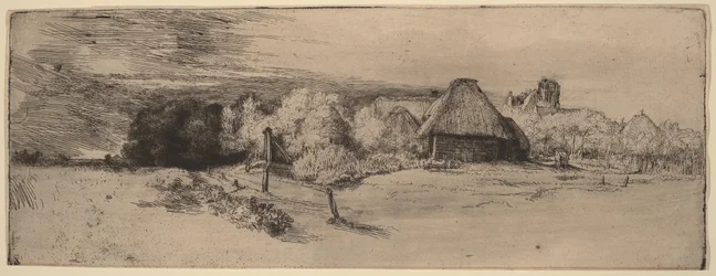 Landscape with Trees, Farm Buildings and a Tower
