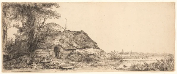 Landscape with a Cottage and a Large Tree