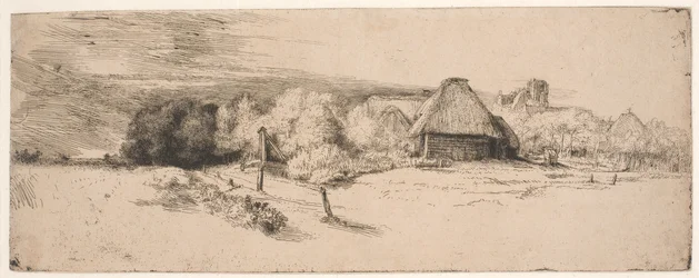 Landscape with Trees, Farm Buildings and a Tower
