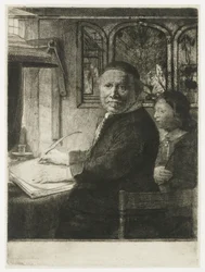 Lieven Willemsz. van Coppenol, Writing Master (Smaller Plate)