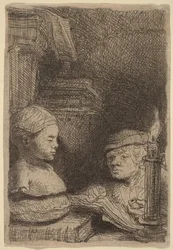 Man Drawing from a Cast