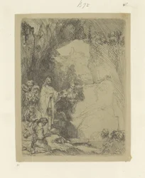 Raising of Lazarus: small plate