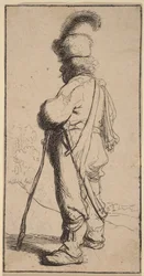 Polander Leaning on a Stick