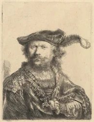 Self-Portrait in a Velvet Cap with Plume