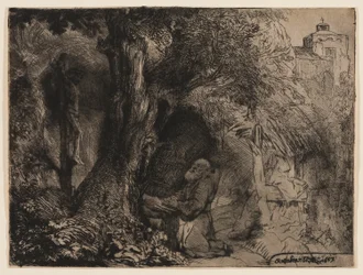 St. Francis Beneath a Tree Praying