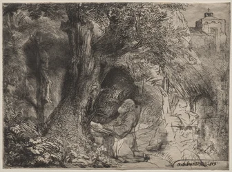 St. Francis Beneath a Tree Praying