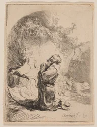 St. Jerome Praying: Arched
