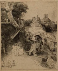 St. Jerome Reading in an Italian Landscape