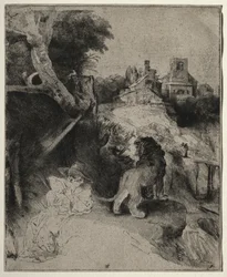 St. Jerome Reading in an Italian Landscape, c. 1653