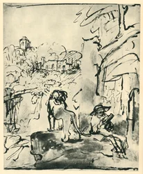 St Jerome Reading in a Landscape