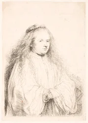Study of Saskia as St. Catherine (the "Little Jewish Bride")