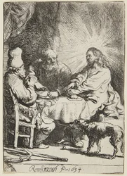 Supper at Emmaus (small plate)