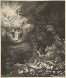 The Angel Appearing to the Shepherds, 1634