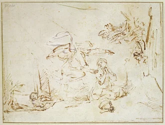The Angel Appears to Hagar and Ishmael in the Wilderness