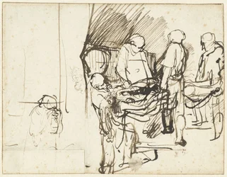 The Entombment, Over a Sketch of an Executioner
