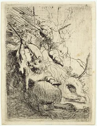 The Small Lion Hunt (with One Lion)
