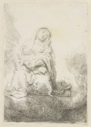 The Virgin and Child in the Clouds