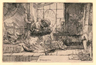 The Virgin and Child with the Cat and Joseph at the Window