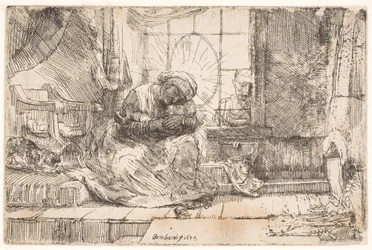 The Virgin and the Child with the Cat: and Joseph at the Window