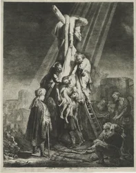 The Descent from the Cross: Second Plate