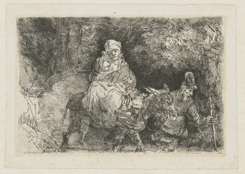 The Flight into Egypt Crossing a Brook