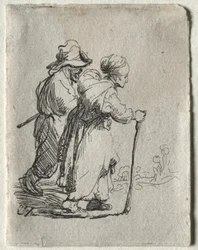 Two Tramps, a Man and a Woman, c. 1634