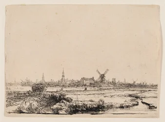 View of Amsterdam from the Kadijk