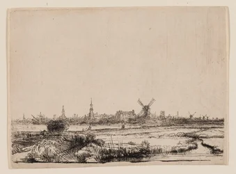 View of Amsterdam from the Kadijk
