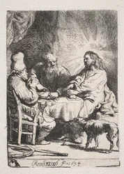Supper at Emmaus (small plate)