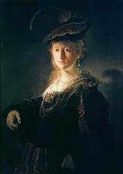 Young Woman in Fancy Dress