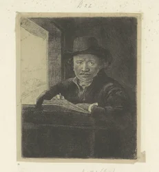 Self-Portrait, Drawing at a Window Recueil de quatre-vingt-cinq estampes originales (series title)