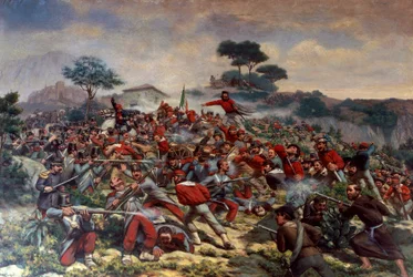 Giuseppe Garibaldi at Battle of Calatafimi, May 15