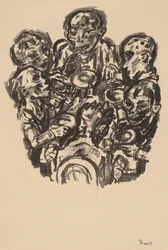 Six Diners at Table