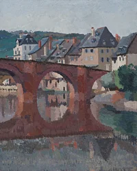 Reflection of the Bridge on the Lot at Espalion, Aveyron