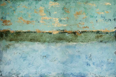 Textured Golden Horizon