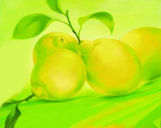 Vibrant Green Lemons