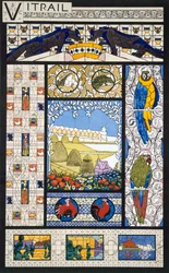 Stained glass window designs, from 
