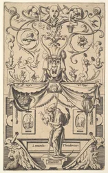 Panel with Figure of Saturn, Plate 1