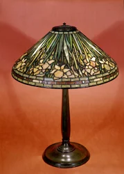 Desk lamp in 1900 made by Rene Lalique