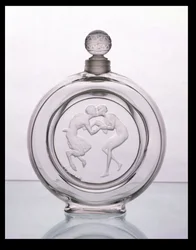 Le Baiser du Faune, Clear Glass Scent Bottle for Molinard by Lalique