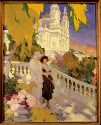 The Walk on the Terrace of the Casino of Montecarlo
