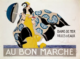 Poster for department stores Au Bon Marche