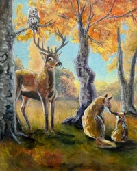 Autumn Forest Wildlife