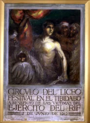 Poster Advertising the Festival to Benefit Victims of the RIF