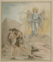 Adam and Eve Being Expelled from the Garden of Eden
